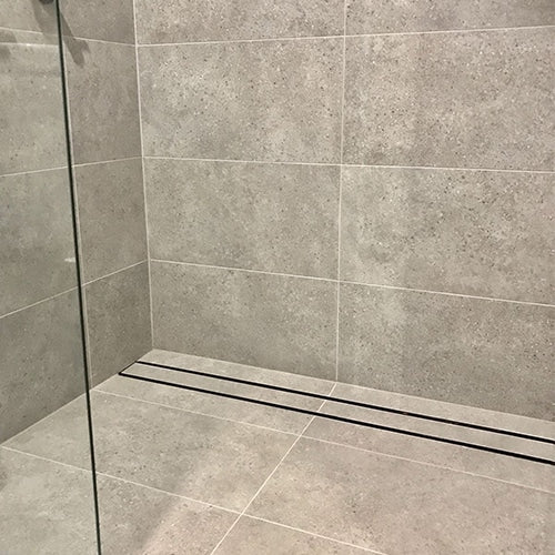 Drains With Tile Insert Midnight Black Full Kit