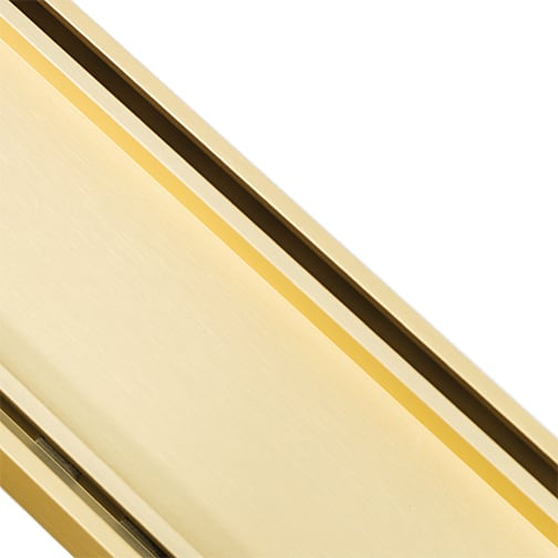Drains with tile insert gold