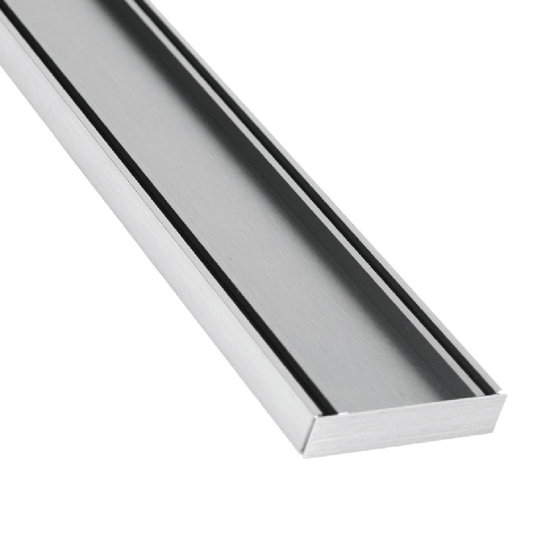 Drains With Tile Insert Silk Silver Full Kit