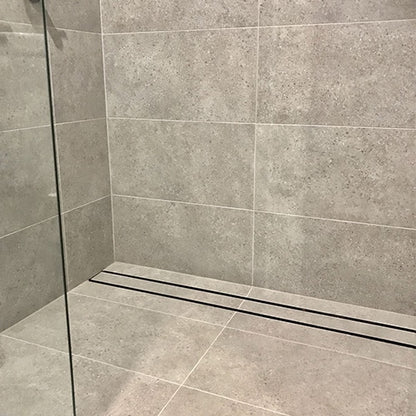 Drains With Tile Insert Midnight Black Full Kit
