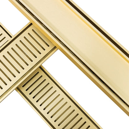 Drains with tile insert gold