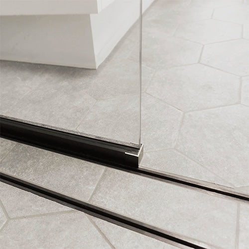 Drains With Tile Insert Silk Silver Full Kit