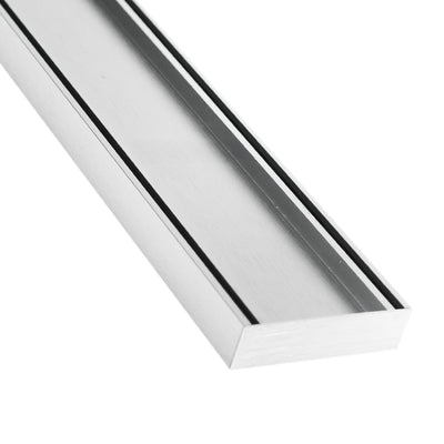 Drains With Tile Insert Silk Silver Full Kit