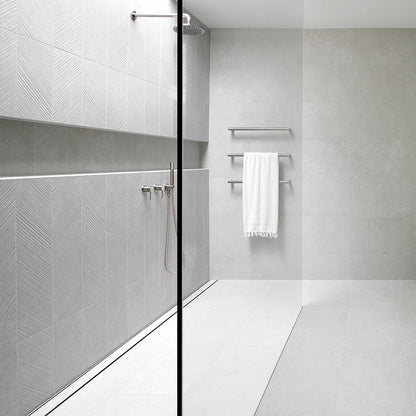 Drains With Tile Insert Silk Silver Full Kit