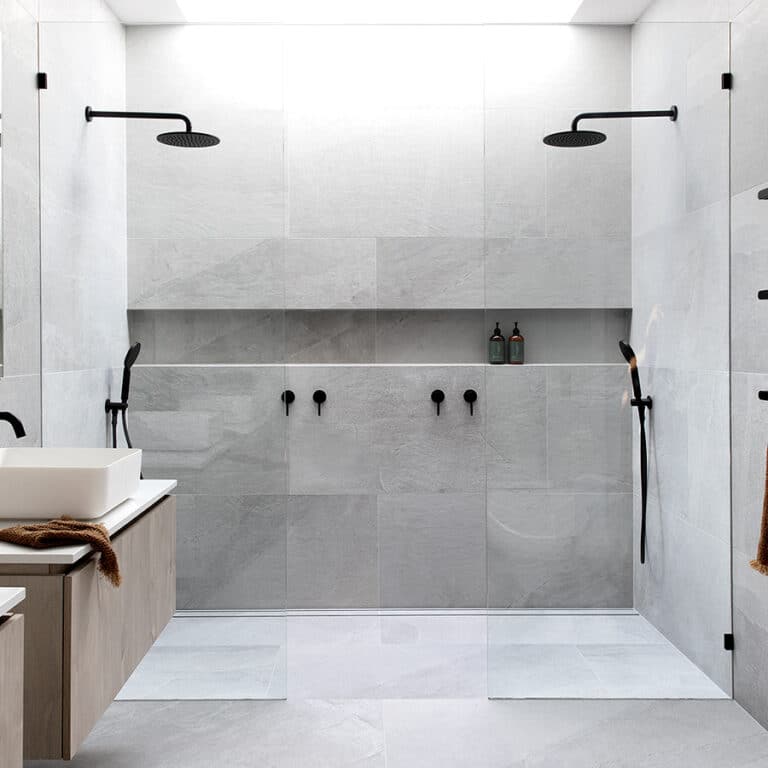 Drains With Tile Insert Silk Silver Full Kit