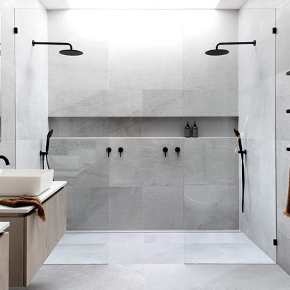 Drains With Tile Insert Silk Silver Full Kit