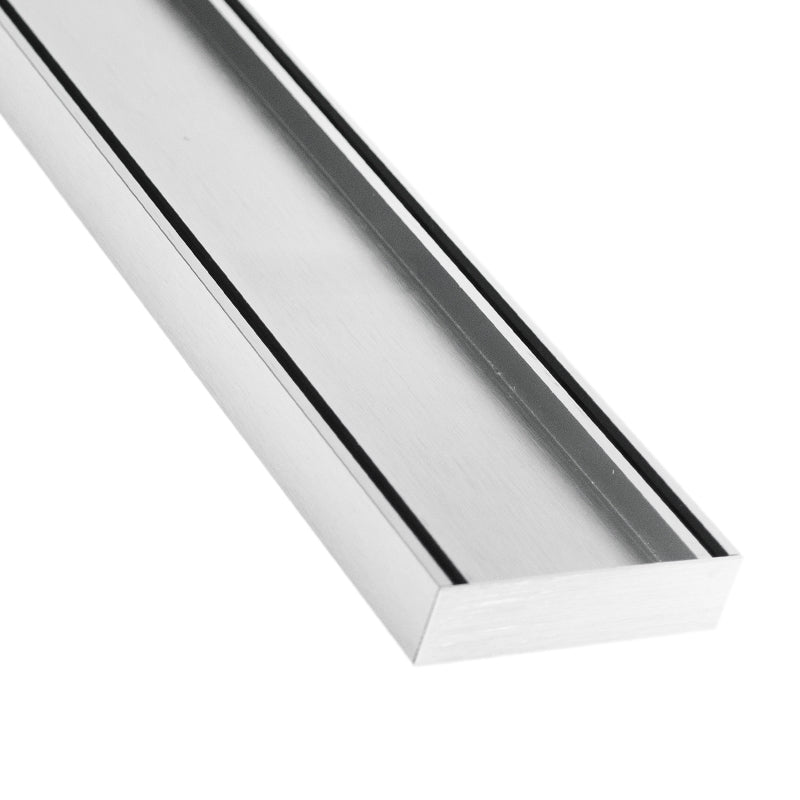 Drains With Tile Insert Silk Silver Full Kit