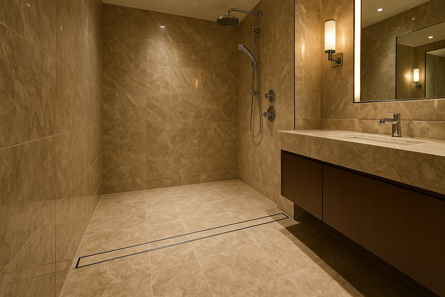 i-need-a-picture-with-a-long-drain-with-a-tile-insert-in-a-expensive-restroom